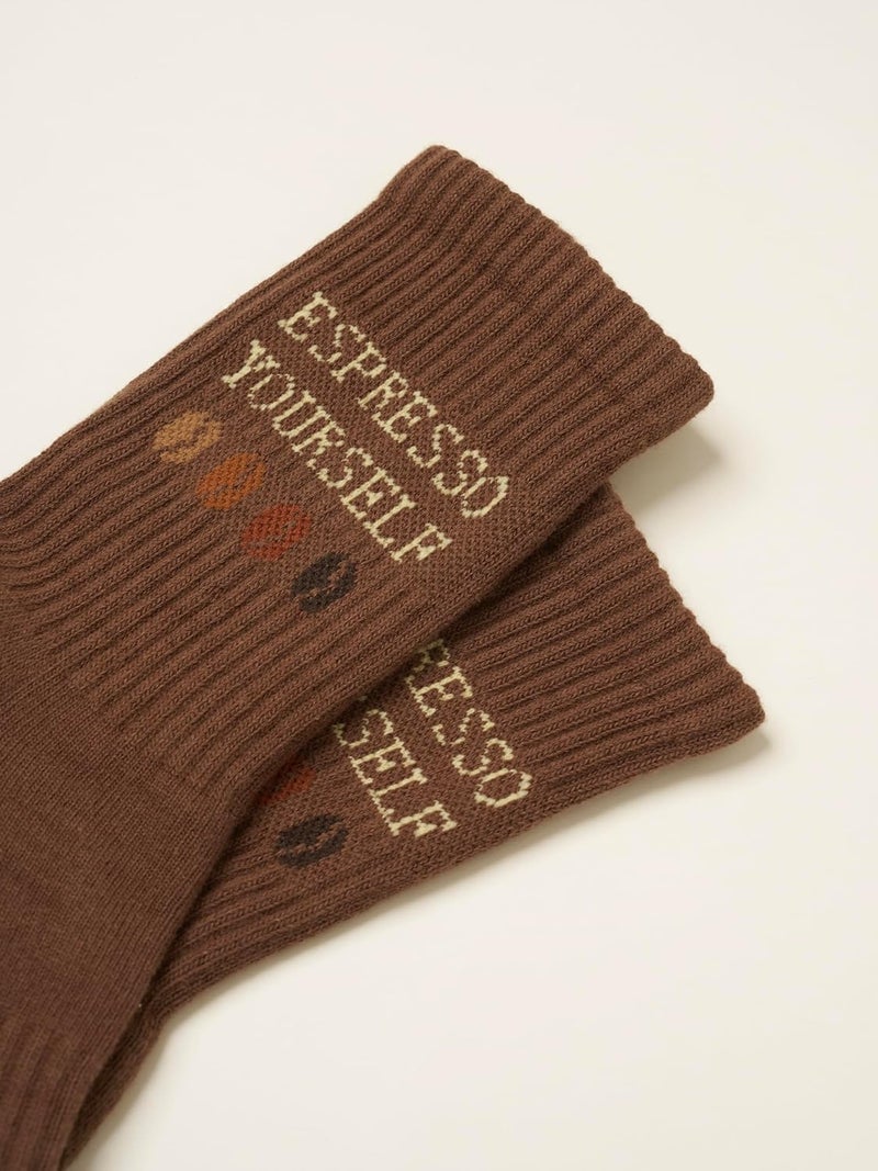 Shapes Studio Crew Half Calf Grip Socks, Cutest Fruits Pilates Socks, Ruffle socks, Non-Slip, Barre Yoga Fitness - Image 4